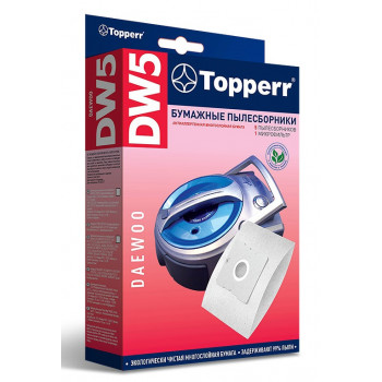 Topperr DW 5 пылесборники (5 штук + 1 микрофильтр) Daewoo