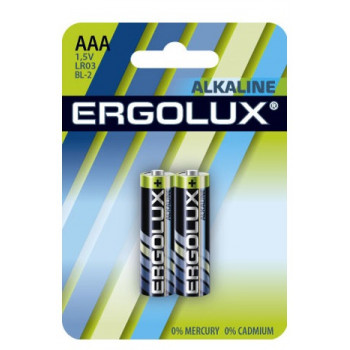 Ergolux LR03 bl2 батарейки