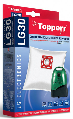 Topperr LG 30 пылесборники (4 штуки + 1 фильтр) LG