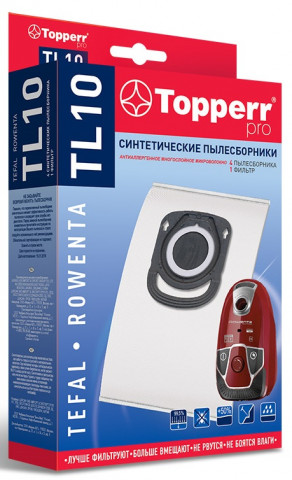 Topperr TL 10 пылесборники (4 штуки+1микрофильтр ) Tefal