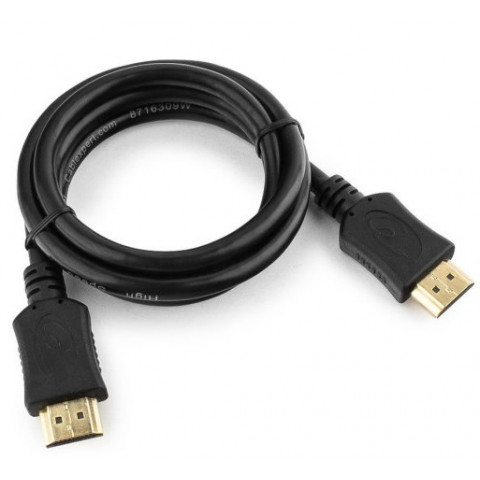 Cablexpert HDMI 1m, кабель HDMI черный, пакет