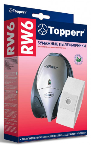 Topperr RW 6 пылесборники (5 штук ) Rowenta