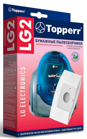 Topperr LG 2 пылесборники (5 штук + 1 микрофильтр) LG