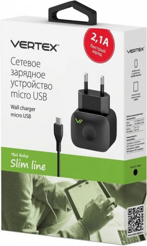 Vertex сетевое з/у Slim Line для Samsung Galaxy tab