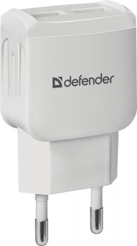 Defender UPC-22 2.1A White 2USB micro USB зарядное устройство