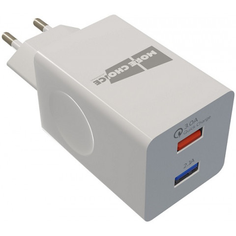 More choice NC55QCa 3.0A White 2USB Type-C зарядное устройство