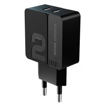 More choice NC46i 2.4A Black 2USB 8-pin зарядное устройство