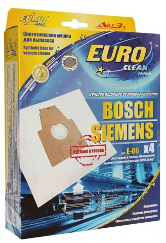 Euro Clean E-06/4 пылесборники (4шт.) Bosch