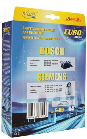 Euro Clean E-06/4 пылесборники (4шт.) Bosch