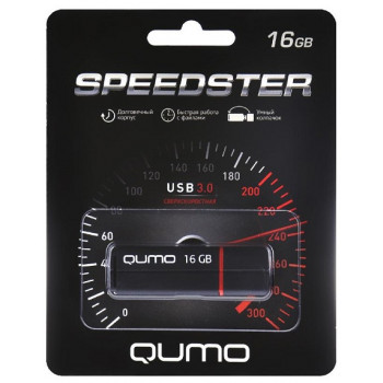 Qumo USB3.0 16Gb Speedster Black флешка