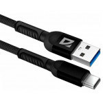 Defender F167 1m Black USB2.0 Type-C кабель