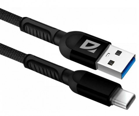 Defender F167 1m Black USB2.0 Type-C кабель