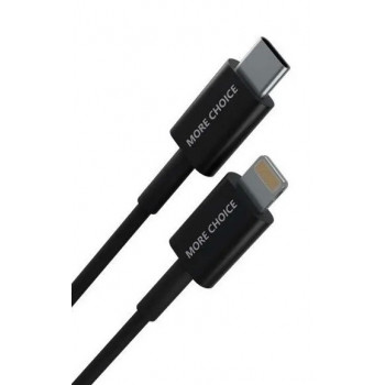 More choice K71Si 2m Type-C-Lightning Black кабель