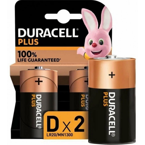 Duracell LR20-2BL Plus батарейки