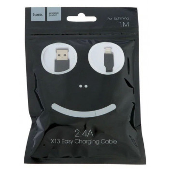 Hoco X13 USB 8 pin/2,4A 1m Black кабель