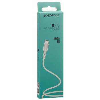 Borofone BX16 1m White Type-C/3,0A кабель