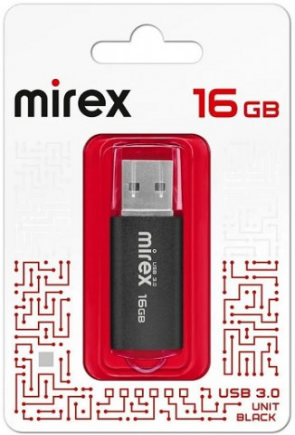 Mirex USB3.0 16Gb Unit Black флешка