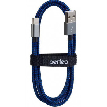 Perfeo U4904 3m Black Type-C USB2.0 кабель