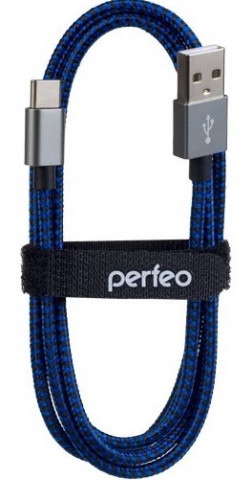 Perfeo U4904 3m Black Type-C USB2.0 кабель