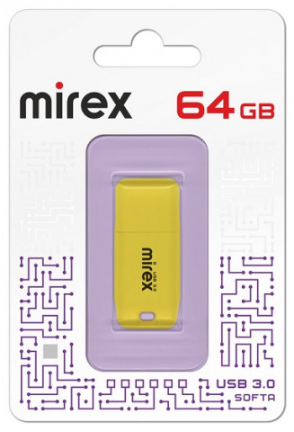 Mirex USB3.0 64Gb Softa Yellow флешка